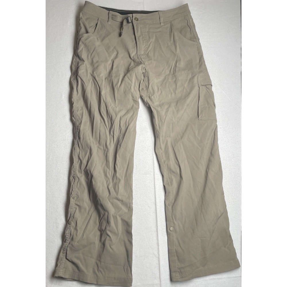 prAna Zion Stretch Hiking Outdoor Pants Black Pockets M4ST32111 Men's Large X32L